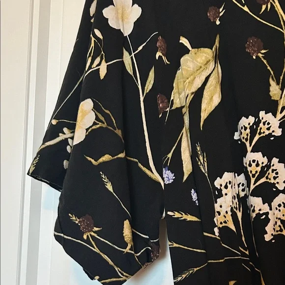 H&M Floral Midi Dress with Pink Accents XXL - Picture 4 of 7